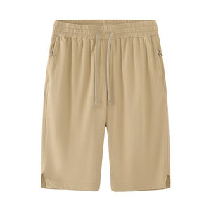 Men's Summer Casual Pants-Fashion Slim Fit Sports Shorts-Cargo Shorts <b>Elastic</b> Waist Mid Rise Quick Dry - Product Image 3