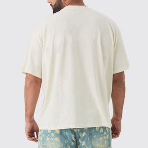 Custom Loose Fit <b>Men's</b> 100% Cotton O-Neck Short Sleeve <b>T</b>-<b>Shirt</b> Front Silk Screen Printed Anti-Pilling Quick Dry Eco-Friendly - Product Image 4