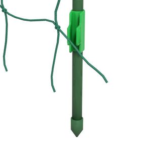 Traliccio da Giardino in Metallo Verde 57x66x81 con Rete per Piante Rampicanti e Pannelli in Legno Trattato a Pressione per Recinzioni di Fattorie e Giardini - Product Image 6