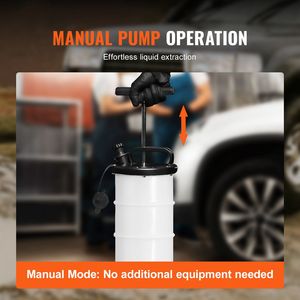Estrattore di Olio Manuale per Riparazione Auto da 6,5L (1,74 Galloni) con Asta e Tubo per Vuoto - Product Image 5