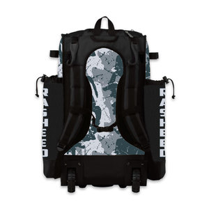 Custom Sports Baseball Bag with <b>Wheels</b> For Equipment and Player's Roller Bat Baseball Bat <b>Backpack</b> Bag Camo Design - Product Image 2