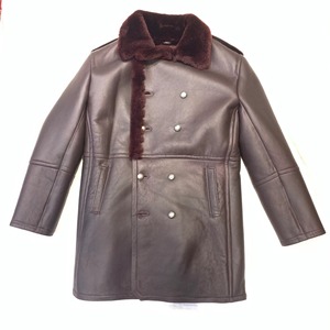 Luxury Genuine Leather Shearling <b>Jacket</b> for Men Premium Fur <b>Lined</b> Winter Aviator Coat Durable Stylish Warm Fashion Wear - Product Image 3