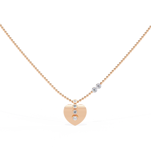 Luxury 14K <b>Solid</b> <b>Gold</b> Round Cut Set Lab Diamond Solitaire <b>Pendant</b> Necklace for Women Party Gift - Product Image 4