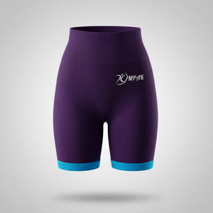 Shorts de sport pour femmes, taille élastique premium, effet froncé, séchage rapide, respirant, sans couture, en nylon/coton, pour entraînement et yoga - Product Image 1