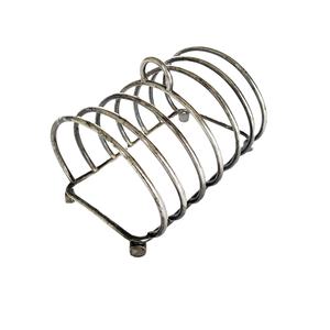 Support de pain grillé en argent fait à la main pour les morceaux de pain de petit-déjeuner accessoires de cuisine rangement et organisation à domicile porte-toasts - Product Image 1