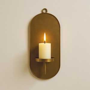 Arched Brass Wall Candle Holder <b>Sconce</b> for Home Decoration Durable Metal Finish - Product Image 2