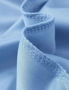 T-shirt Homme Personnalisé à Manches Courtes en Coton Tricoté Respirant avec Logo Imprimé sur le Devant Coupe Classique Séchage Rapide Bleu - Product Image 3