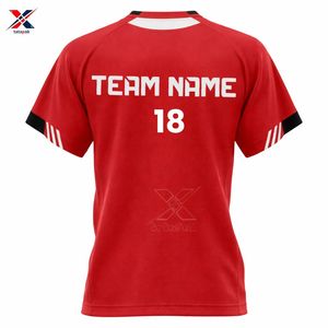 Maillots de football sportifs respirants à séchage rapide, imprimés numériquement, en tissu 100 % polyester léger de 180 grammes, anti-humidité - Product Image 2