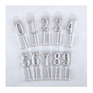 Bougies Chiffres Dorées Métalliques – Bougies d'Anniversaire Chiffres Métalliques - Product Image 1