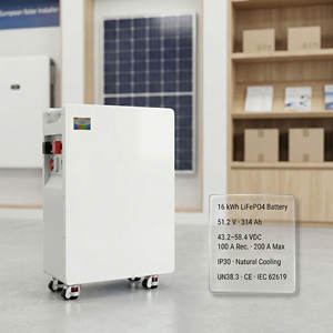 แบตเตอรี่ Lifepo4 51.2V 300Ah 16Kwh แบตเตอรี่เก็บพลังงานแสงอาทิตย์ 16Kwh แบตเตอรี่เก็บพลังงานภายในบ้าน ระบบเก็บพลังงานภายในบ้าน Lifepo4 - Product Image 4