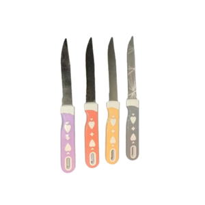 Cuchillo de Cocina Multiusos de Acero Inoxidable, Cuchillo para Frutas con Mango Blanco, Herramienta Utilitaria de Calidad Profesional - Product Image 1