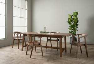 Minimalist Bentwood <b>Dining</b> <b>Chair</b> Contemporary Walnut Wood <b>Chair</b> with Tapered Legs for High-End Cafe and Kitchen <b>Dining</b> Use - Product Image 5