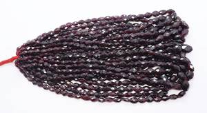 ลูกปัดโรโดไลต์การ์เนตทรงรีเหลี่ยมเพชรพลอย ขนาด 4x6-8x11 มม. ลูกปัดพลอยโรโดไลต์การ์เนตสีชมพูธรรมชาติ 16 นิ้ว ทรงรีเหลี่ยมเพชรพลอย - Product Image 5