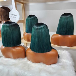 Peluca de Cabello Humano Virgen Vietnamita Liso Largo con Frente de Encaje Doble Trama 5x5 Sin Pegamento con Cierre de Color y Gorra Mediana para Uso en Salón - Product Image 2