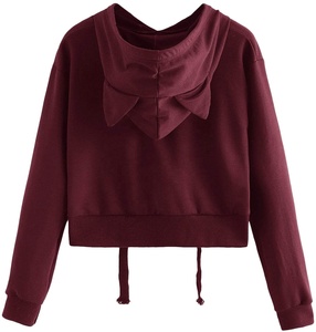 WomenLabel Crop <b>Tops</b> Set <b>Short</b> <b>Sleeves</b> Hooded for Womem Workout Athletic Gym <b>Short</b> 100% Polyester Hooded Reasonable Price - Product Image 5