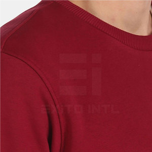 เสื้อสเวตเชิ้ตผู้ชายผ้าฝ้ายฟลีซ 100% สำหรับฤดูหนาว สกรีนโลโก้ได้ตามต้องการ เสื้อฮู้ดแบบสวมหัว คอกลม หนานุ่ม ขายส่ง - Product Image 2