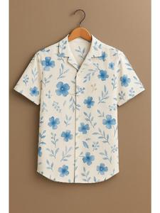 Camisas de Lycra con Estampado para Hombre, Manga Corta, Estilo Casual con Botones, para Colecciones de Ropa de Verano, Estilo Diario, Venta al Por Mayor - Product Image 4