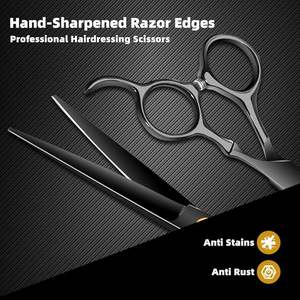 Ciseaux à barbe professionnels pour coiffeur, ciseaux à cheveux en acier inoxydable, ciseaux de coiffure - Product Image 6