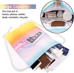 Bolsa con Cordón Sublimada Resistente al Agua, Forro de Poliéster, para Gimnasio, Compras, Deportes, Yoga, Mochila con Cordón - Product Image 3