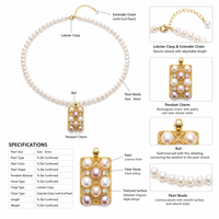 Pendentif en perle, bijoux floraux en perles pour boutique de cadeaux, vente en gros