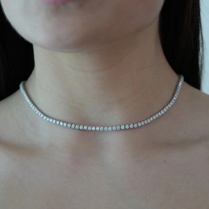 <b>Ice</b> <b>Out</b> Miami 20mm Round Lab Grown Diamond VVS Clarity 14K Rose Gold Infinity <b>Chain</b> Necklace Hip Hop Rapper <b>Chains</b> - Product Image 1
