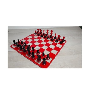 Unique Blue Acrylic Chess Set Board <b>Games</b> Modern Luxury Clear Plastic Professional Chess Set Custom Home Decor Gift Chess <b>Game</b> - Product Image 3