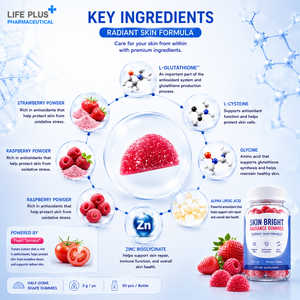 Gummies Éclat de Peau Tomate Perle & Baies Mixtes Supplément Antioxydant Marque Privée OEM ODM - Product Image 3