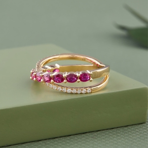 IGI Certified Round Cut Bridal Diamond <b>Rings</b> Set Fine Jewelry Lab Created Diamond <b>Rings</b> from <b>Indian</b> Supplier & Manufacture - Product Image 2