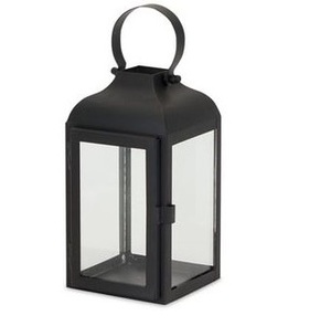 Farol Decorativo de Metal y Vidrio Hecho a Mano con Acabado Negro Mate, Elegante, para Decoración del Hogar, Bodas y Hoteles, Personalizable - Product Image 3