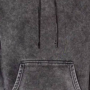 Sudadera básica para hombre con estilo acid wash, hecha de una suave mezcla de algodón, diseño relajado y estilo pullover para el día a día y moda. - Product Image 5