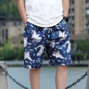 Pantalones Cortos de Malla para Hombre, Cintura Media, 100% Poliéster, Secado Rápido, Ecológicos, Transpirables, con Cierre de Cordón, para Gimnasio, Fitness, Entrenamiento, OEM - Product Image 1