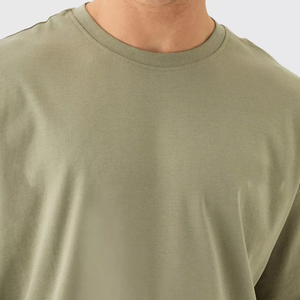 Top Selling Men's Boxy T-Shirts Custom Logo Front High Quality 100% Cotton Loose Fit O-Neck <b>Short</b> <b>Sleeve</b> Anti-Wrinkle 180g - Product Image 4