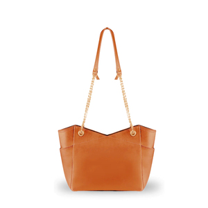 Custom Logo Zipper Genuine Leather Tote Bags Wholesale High Quality Large Capacity Elegant Trendy Women's Lifestyle OEM Service - Product Image 1