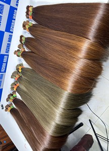 <b>Cheap</b> Virgin Natural VietNamese Many Color Straight Human Hair Bulk Hair <b>Extension</b> - Product Image 2