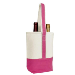 Bolsa de Lona 100% Algodón para Dos Botellas de Vino, Fabricación Personalizada, Reutilizable, Tejido Resistente - Product Image 3