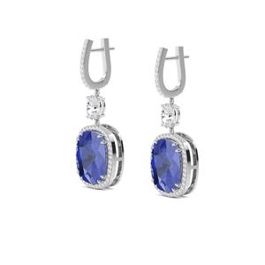 Boucles d'oreilles longues en diamants de laboratoire 28,07 CTW, or rose 9 carats, bijoux fins pour femmes, sélection d'exportation en gros - Product Image 4