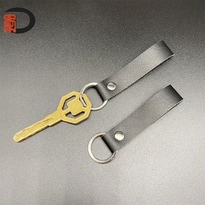 Wholesale Handmade <b>Custom</b> Real Leather Keychain with <b>Custom</b> logo <b>Key</b> Ring Personalised <b>Key</b> Chain for Bag and Gift - Product Image 5