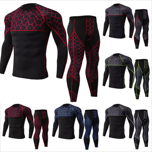 New Arrivals Winter Printed Breathable Quick Drying Compression Suits High Elastic Tight Trousers Long Sleeves Front Gym - Product Image 6