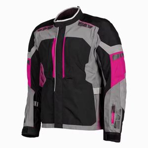 Veste de motard en Cordura de qualité supérieure, design violet et noir, logo personnalisé avec broderie/patch. - Product Image 6