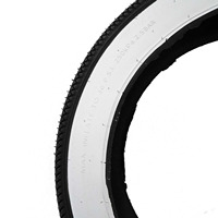 Pneu de vélo électrique pliable Speedster E-638 20x4.0" / 26x4.0" en caoutchouc pour Fat Bike, avec bande blanche, faible résistance au roulement et bande de roulement rainurée