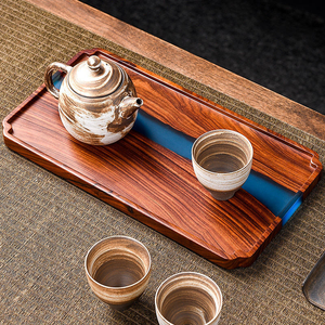 Wholesale Supplier Lowest Price Wood Resin Serving Tray Fast Food Epoxy Resin Serving Tray for Snack <b>Cheese</b> Candy Serving Tray - Product Image 4