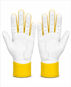 Custom Logo Baseball Batting Gloves Professional Leather Short Cuff Flexible Fit Padded Palm Training <b>Game</b> Gloves Adult Youth - Product Image 4