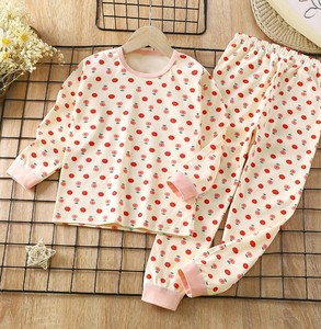 Pijamas de Algodón a Rayas de Manga Larga para Niñas con Estampado de Coche, Ropa de Dormir de Primavera, Conjunto de Pijamas Suaves y Cómodos para Niños - Product Image 5