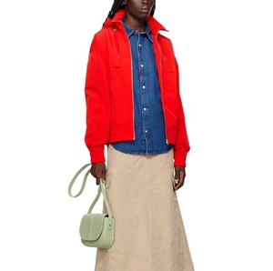 Chaqueta Cortavientos de Poliéster de Color Sólido para Mujer, Transpirable, con Capucha, Impermeable, Cortavientos, Abrigo de Verano, Talla Grande, Bordado - Product Image 4