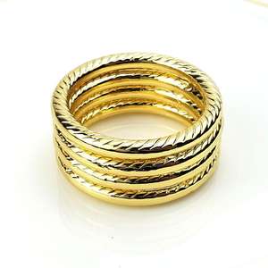 Ronds de serviette élégants en or et argent pour la décoration de table, idéaux pour les mariages, les réceptions et les dîners de prestige - Product Image 6