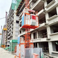 Ascenseur de chantier, monte-charge de bâtiment, élévateur de passagers et de matériaux, OEM ODM personnalisé avec certification CE