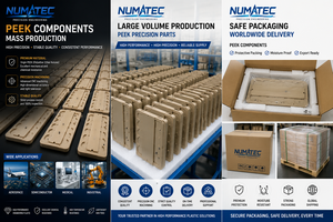 Componentes de Precisión Mecanizados por CNC NUMATEC PEEK, Piezas de Plástico de Alto Rendimiento para Aplicaciones Industriales - Product Image 3