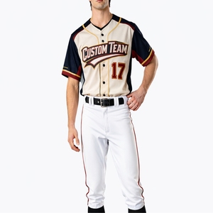 Custom Men's Baseball Uniform Premium Breathable Lightweight Durable Comfortable <b>Athletic</b> Performance Baseball Set For Men - Product Image 1