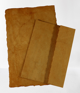Papiers vintage de qualité supérieure en coton, 10 feuilles de papier à lettres A4 + 5 enveloppes, emballées en ensemble dans une dossier - Product Image 6