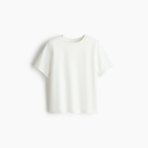 Camiseta Superior Interlock Jersey, Sensación Suave, Mezcla de Algodón, Estilo Casual, Logotipo Personalizado, Camiseta Urbana Moderna - Product Image 1